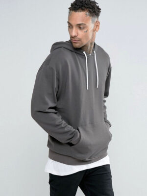 Seunish Grey Winter Hoodie